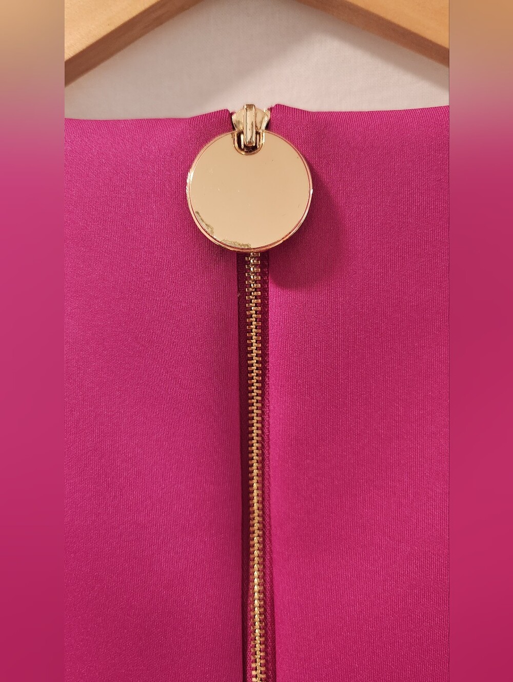 Calvin Klein Magenta Pink Sleeveless Sheath Dress Petite Size 6P - Picture 4 of 9